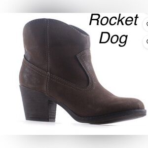 Rocket Dog Coastal Cowgirl Heeled Western Booties- pointed toe Womens size 10
